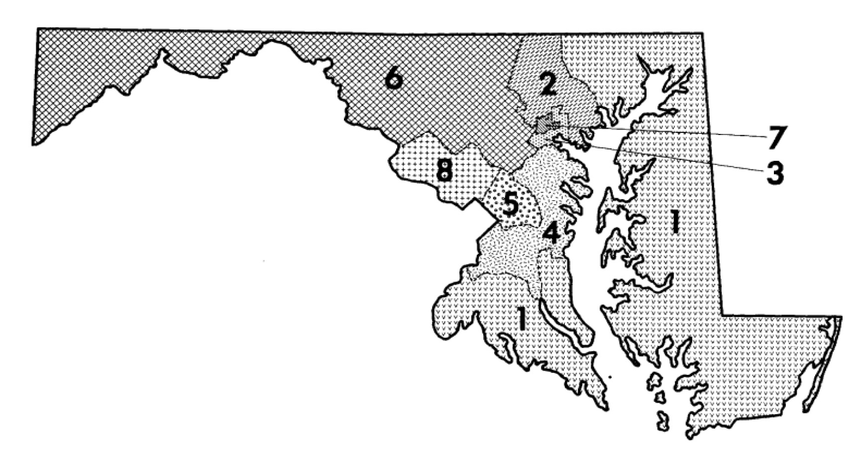 1972 congressional districts map