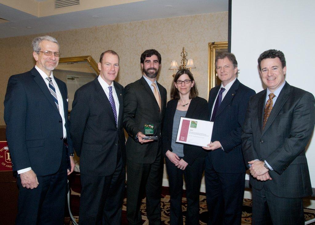 photo of receiving award