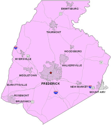 Frederick County Map