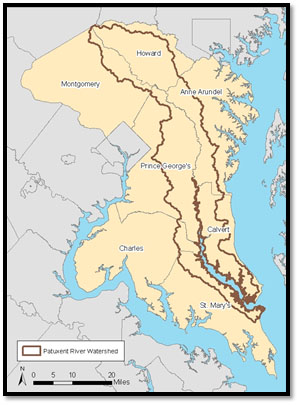 Patuxent River map