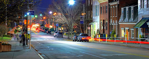 Salisbury at night