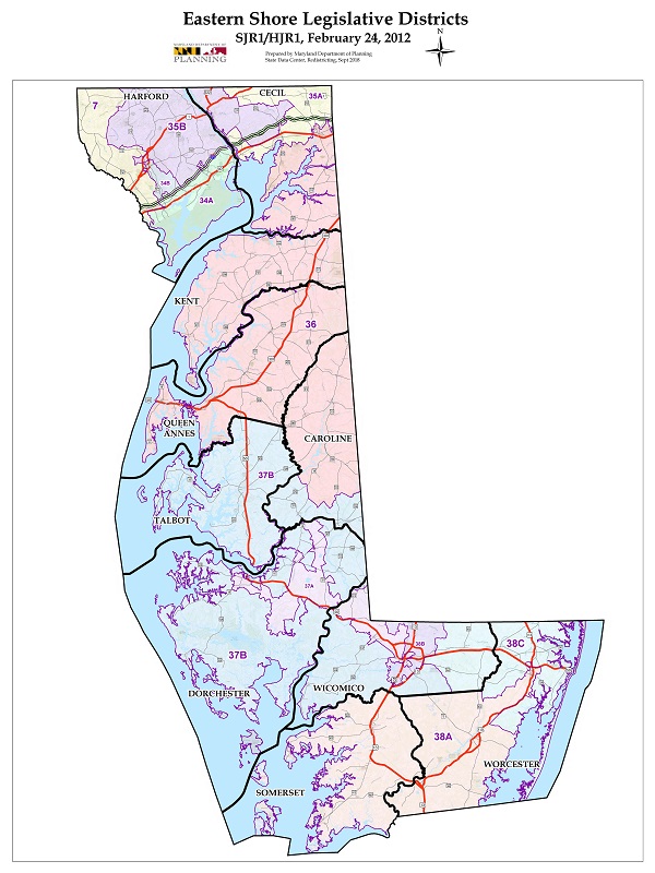 Eastern Shore Map