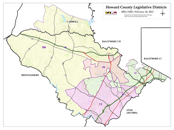 Howard County Map